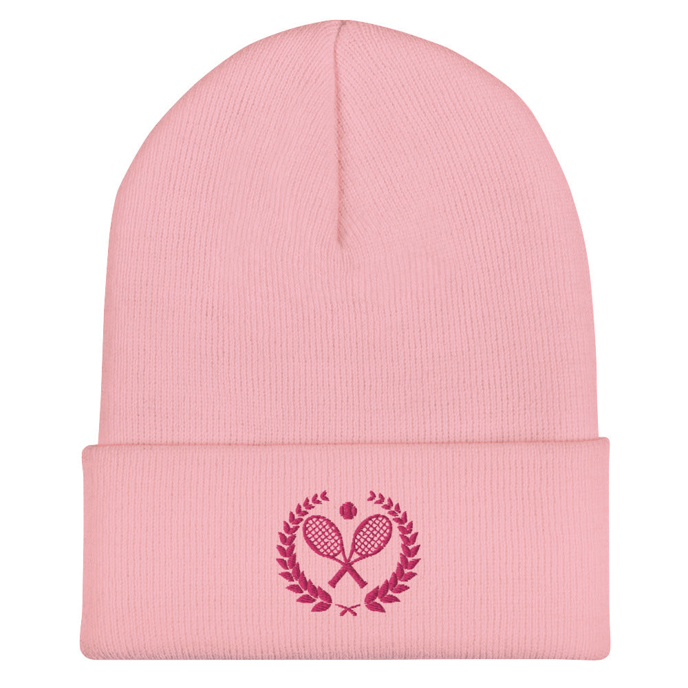 Pink Tennis Club beanie