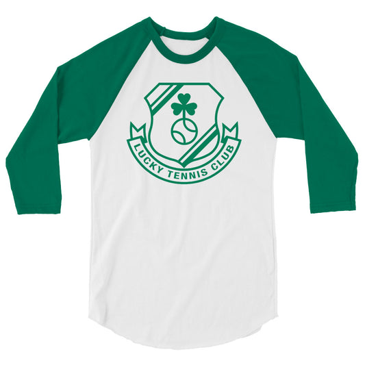 Lucky Tennis Club unisex 3/4 sleeve raglan shirt