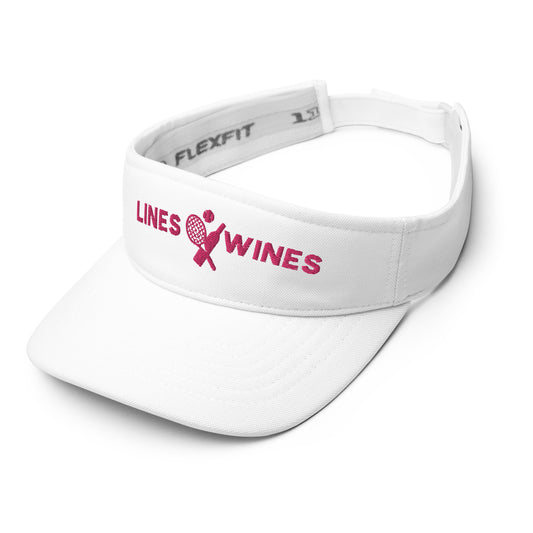 Lines & Wines tennis team visor