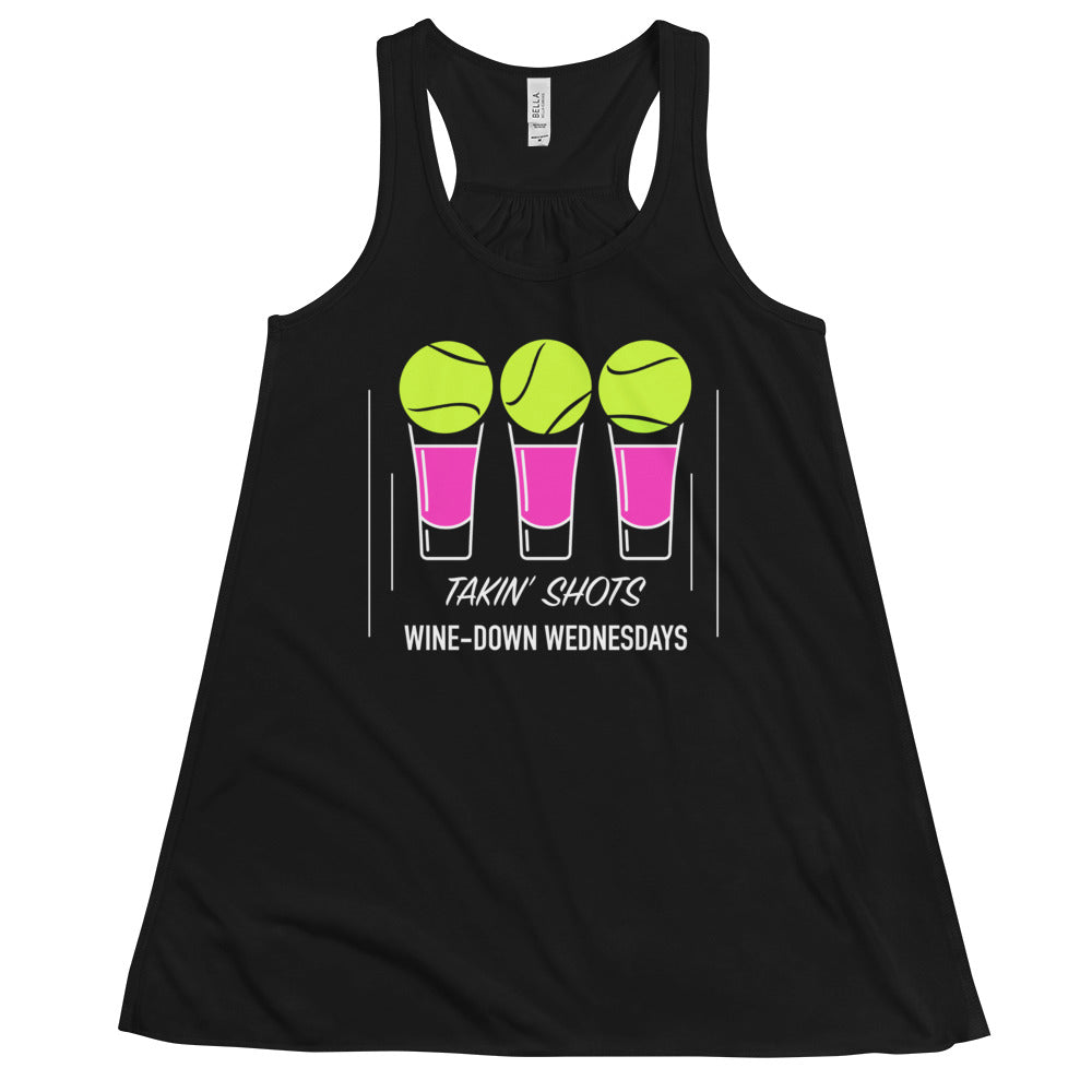 TAKIN' SHOTS Ladies's flowy racerback tank