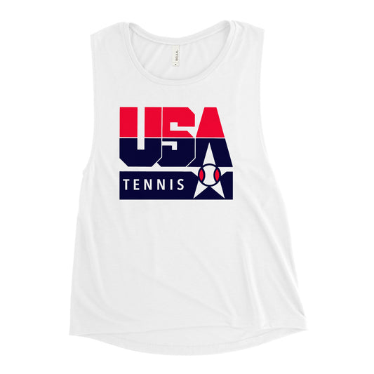 USA Dream Team Tennis Ladies’ muscle tank