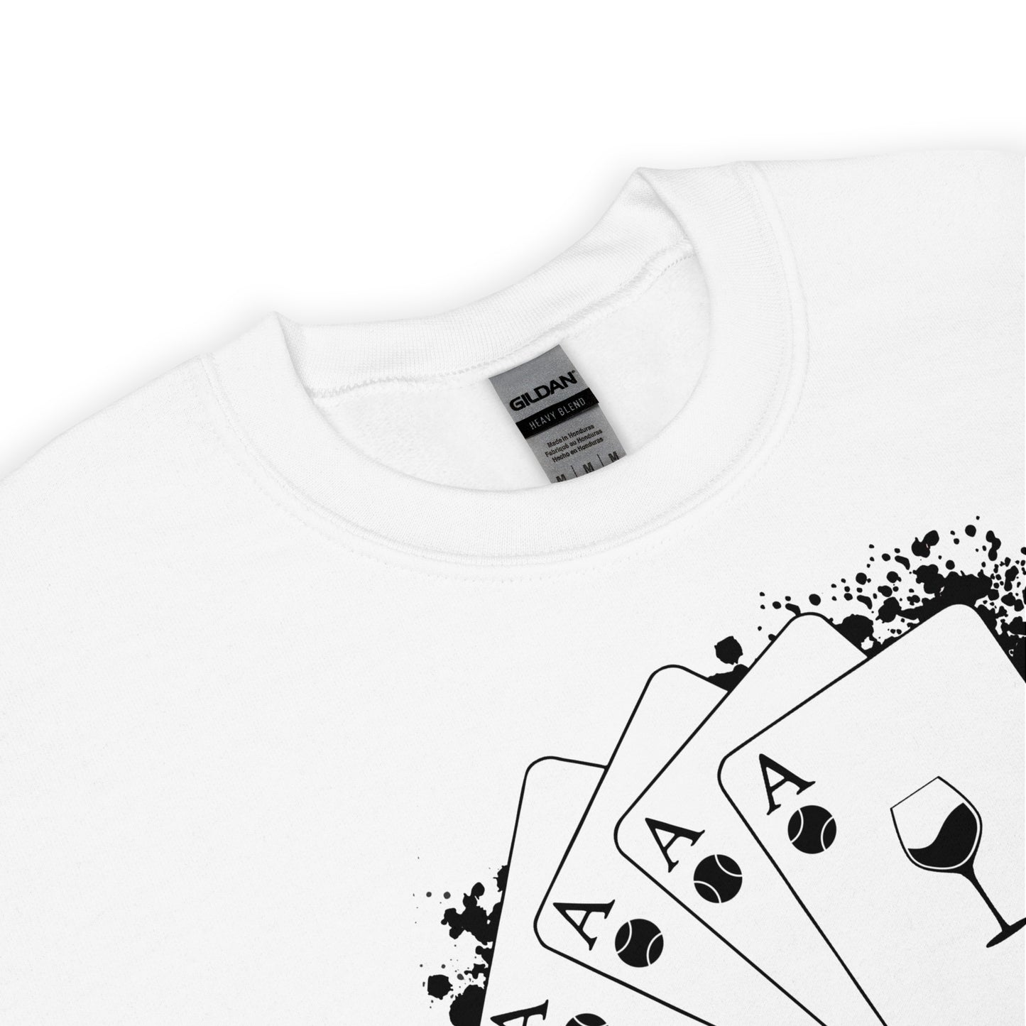 Wine & Aces unisex crew neck sweatshirt