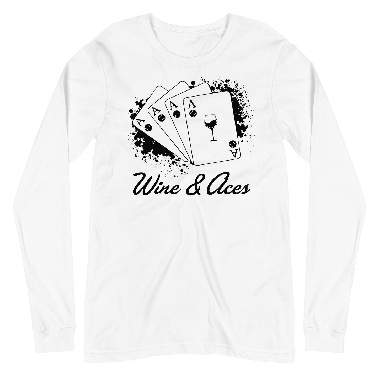 Wine & Aces unisex long-sleeve shirt
