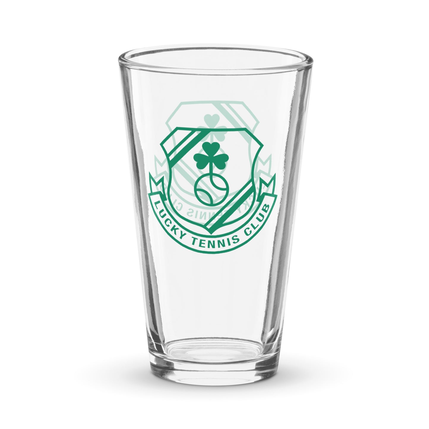 Lucky Tennis Club pint glass