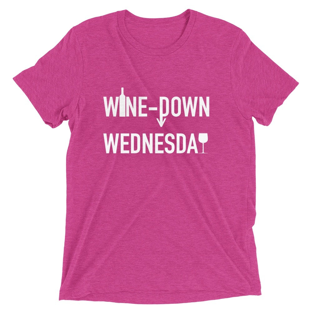 Wine-Down Wednesday Shirt - Pink