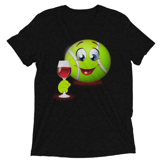 Tennis Ball with Wine Emoji Shirt