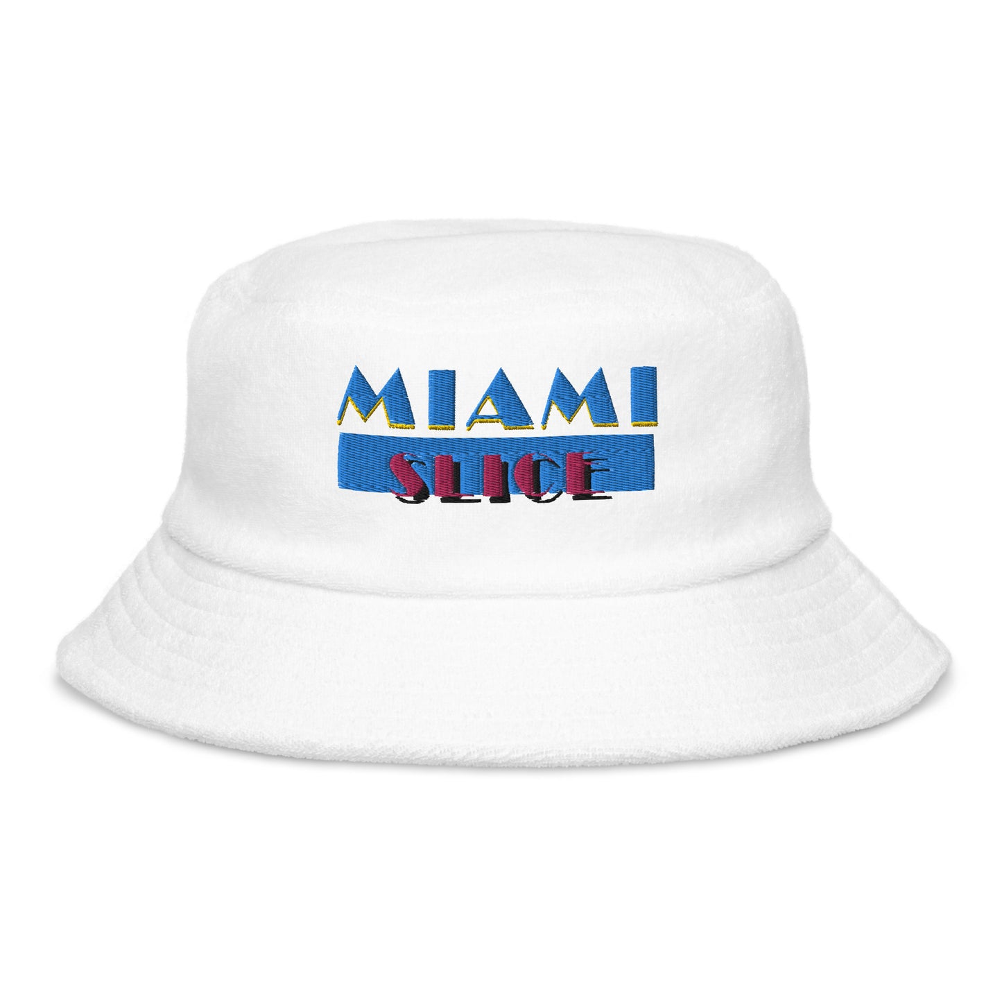 Miami Slice unstructured terry cloth bucket hat