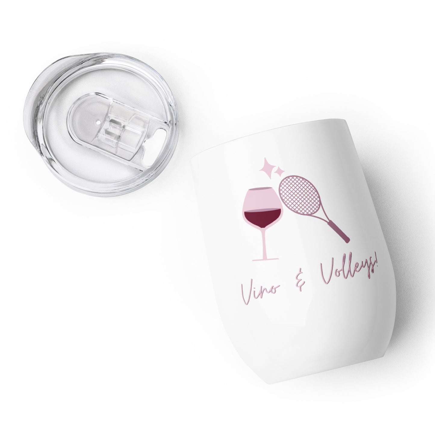 Vino & Volleys wine tumbler